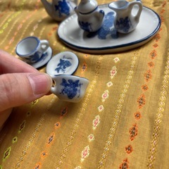 陶器　ミニチュアティーセットの画像