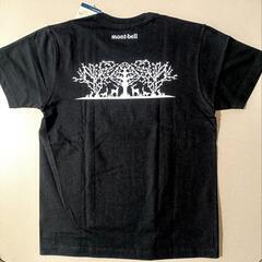 新品 モンベル 木 動物 半袖Tシャツ 男女兼用 S montb...
