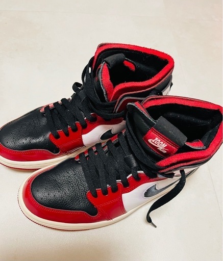 中古??美品 AIR JORDAN 1 ZOOM CMFT_エアジョーダン 1 ズーム 赤