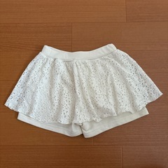 【お取引予定】 
Dolly Ribbon 110 ホワイト レースショートパンツの画像