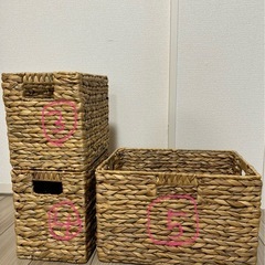 収納カゴ　5点セットの画像