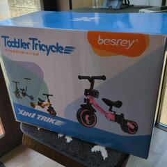 美品●besrey 子供用三輪車 XIN1 三輪車 ピンク ラン...