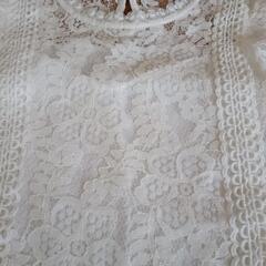 新品タグ付き　レースブラウス　白の画像