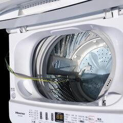 【ジ0606-3】2021年 Hisense ハイセンス HW-E4503 全自動電気洗濯機 の画像