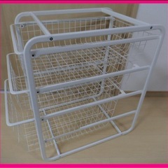 IKEA 3段ワイヤー ラックの画像