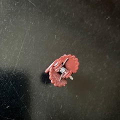 小さい　クリップ　花柄　ブラウン　約　長さ2.2㎝の画像