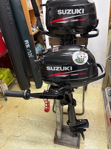 ?【つり具】
?スズキ船外機DF2 ２馬力免許不要【釣具･船外機高価買取アールワン田川】