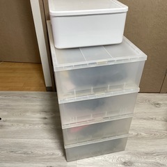 無印良品　収納ボックス４段の画像