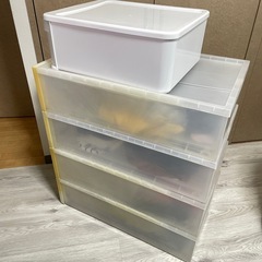 無印良品　収納ボックス４段の画像