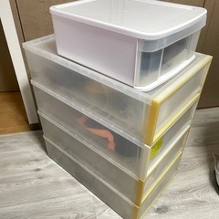 無印良品　収納ボックス４段の画像