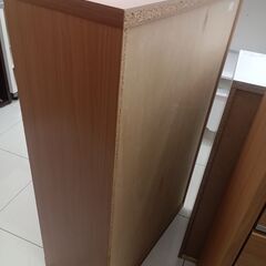 ★ジモティ割あり★ サンウッディ チェスト ライトブラウン H143×D45×W89.7 クリーニング済み HJ6756の画像