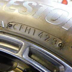  【JM603】AME アルミホイール付きタイヤ PPX 4穴 23年製 145/80R12 80/78N LT BRIDGESTONE ECOPIA ブリヂズトン エコピア 軽トラ ライトバン 軽バン用の画像