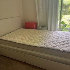 【美品】収納付きセミダブルベッド フレーム＆マットレスセット🛏️...