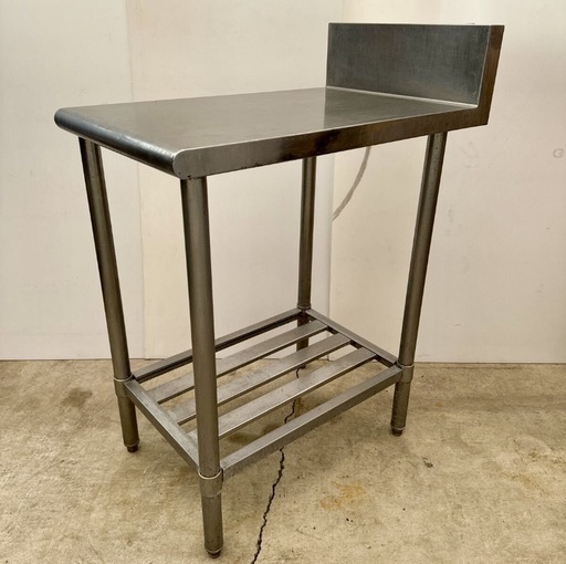 直接引き取り5%OFF　インボイス登録店 ステンレス作業台 幅450×奥行き750×高さ850 ﾊﾞｯｸｶﾞｰﾄﾞ1000ｍｍ 作業台 コンロ台 調理台 サーバー台 業務用 厨房用品 6041612