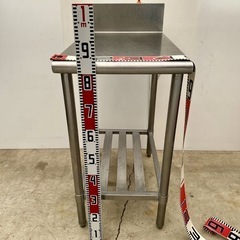 直接引き取り5%OFF　インボイス登録店 ステンレス作業台 幅450×奥行き750×高さ850 ﾊﾞｯｸｶﾞｰﾄﾞ1000ｍｍ 作業台 コンロ台 調理台 サーバー台 業務用 厨房用品 6041612の画像