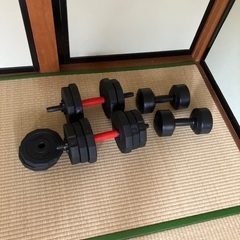 灯油ストーブ、ダンベルあげますの画像
