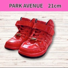 PARK AVENUE 赤 ハイカットスニーカー 21cm ダン...