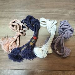秋冬帯締め４本セット　【道明】2本入り