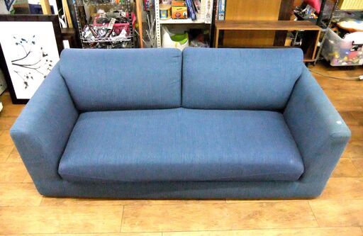 3人掛けソファ 幅184cm ソファ ブルー系 ソファー 家具 リビング家具 札幌市 厚別区