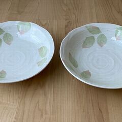 深皿2枚 パスタ皿　カレー皿　径21.5cm