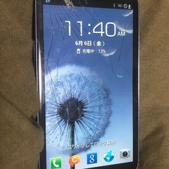 画面割れあり　GALAXY S Ⅲ 32GB ドコモ SC-06...