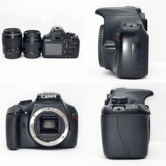 【全国送料無料】 Canon EOS Kiss X50✨ 望遠 ダブルレンズセット ズームセット✨ 届いたらすぐに使えます✨ キヤノン キャノンの画像