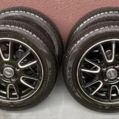 軽自動車用アルミホイールタイヤ付。4本