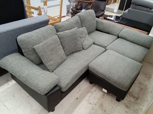 ☆ジモティ割あり☆ ソファ グレー H75×D70×W149 クリーニング済み OJ9465