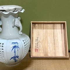 花瓶　 骨董　趙京洙