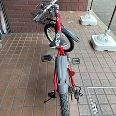 20インチ　LOUIS　GARAEAU（ルイガノ）　軽量アルミフレーム　6speed　バスケット付き子供用自転車　レッドの画像