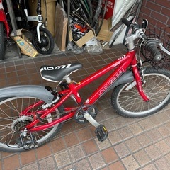 20インチ　LOUIS　GARAEAU（ルイガノ）　軽量アルミフレーム　6speed　バスケット付き子供用自転車　レッドの画像