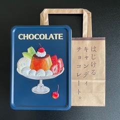 メリーチョコレート 空き缶 プリンアラモードの画像