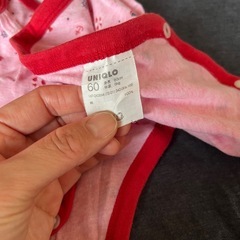 UNIQLO ベビー肌着60 3枚セットの画像