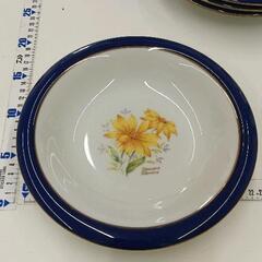 0606-064 花柄　23cm深皿