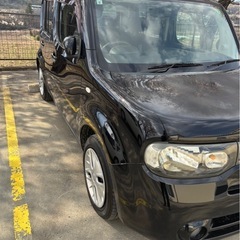 日産　キューブ　ブラック　中古車の画像