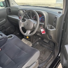 日産　キューブ　ブラック　中古車の画像