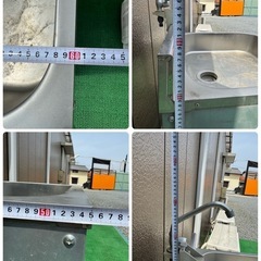 1層シンク 流し台 メーカー不明 奥行約55cm 横幅約60cm 高さ約88cmの画像