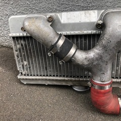 STI アルミ インタークーラー レッドホース付きの画像