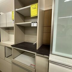 ジモティ来店特価!!　食器棚　エスエークラフト　ベージュ　　J-...