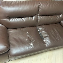 ソファ3人がけ　あげます