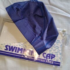 【Fサイズ】スイミングキャップ　青　未使用
