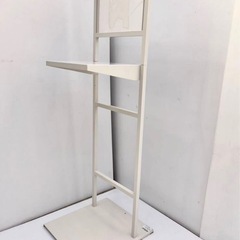 直接引き取り5%OFF　インボイス登録店 アルコール消毒液スタンド 幅310×奥行き280×高さ1165mm 台 ホワイト スタンド 飲食店 店舗用品 厨房用品 業務用 中古 5112116の画像