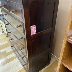 【トレファク ラパーク岸和田店】松本民芸家具 6段チェスト ブラウンの画像