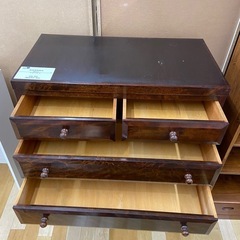 【トレファク ラパーク岸和田店】松本民芸家具 6段チェスト ブラウンの画像
