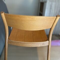 MUJI　無印良品　オーク材ラウンジチェア　2個の画像