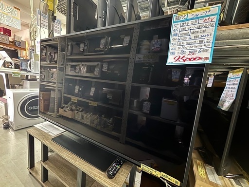 値下げしました　配送可【シャープ】55V液晶テレビ2024年製　クリーニング済み/6ヶ月保証付き【管理番号10606】比
