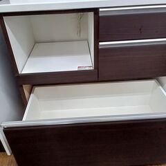 ★リユースのサカイ水戸店★  レンジボード ブラウン H201×D51×W89 クリーニング済み MT4575の画像