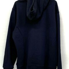 PRADA パーカー UJL24B SWMO 14LJ ブラック コットン100% トップス サフィアーノ ロゴ 黒 三角プレート プラダの画像