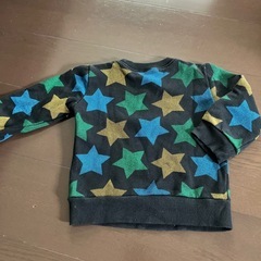 西松屋厚手トレーナー　星柄　95cmの画像