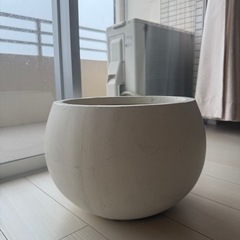 ※お取引中　植木鉢陶器　ホワイト